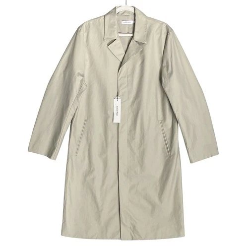 Calvin Klein Coat Men's Medium Classic Style Trench/Raincoat Abbey Stone NEW image 2