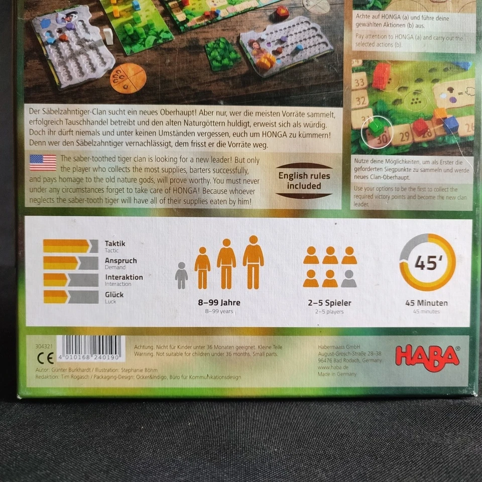 Honga von Haba Brettspiel ab 8 Jahren vollständig - Bild 4 von 4