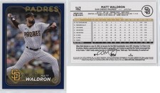 2024 Topps Series 1 Retail Royal Blue Matt Waldron #162 Rookie RC