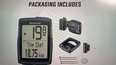 SW-0211 Sigma Sport BC 14.0  WIRELESS,Fahrradcomputer, 14 Funktionen, sw B-WARE