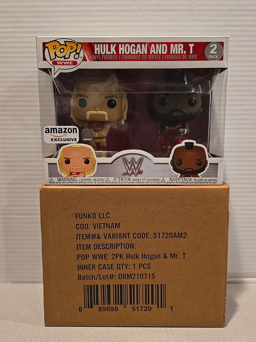Funko Pop Wwe Hulk Hogan Y Mr. T 2 Pack De Wrestlemania 1 Nuevo En Caja Y Funko Caja