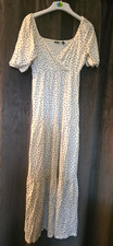 Asos Pretty Seventies Style Polkadot Maxi Dress UK Size 14 Tall Bridgerton