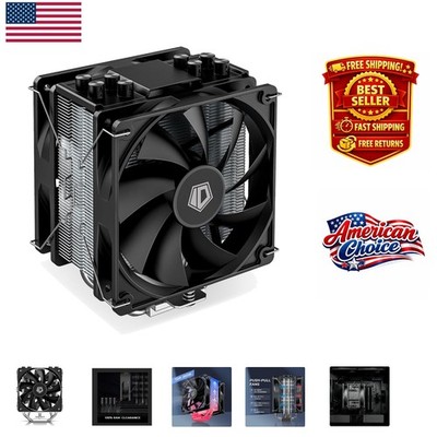 Stylish SE-214-XT PLUS CPU Cooler with Dual PWM Fans, Compatible with Intel/AMD