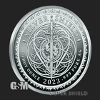 2023 The Greater Israel Project 1 oz. Silver Shield Proof Medallion