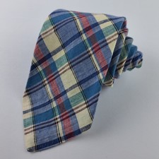 Vintage Brooks Brothers Makers Necktie 100 -Cotton Multicolor USA 55.5"x3-3/8"