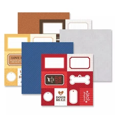 Creative Memories Go Fetch Dog Mat Paper Pack (6/pk)