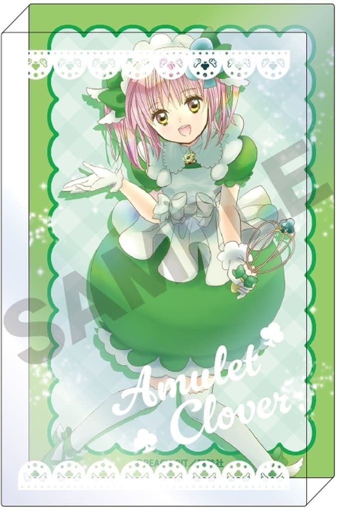 Bloque acrílico trébol amuleto Shugo Chara coleccionable