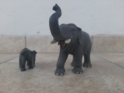 Schleich Figur Elefant Vater mit Baby Set 73527 Ostern TOP Zustand Rarität