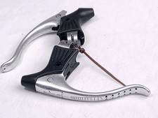Modolo America (Corsa?) Vintage Silver Drillium Brake Levers l'Eroica