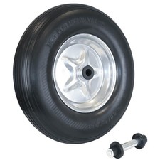 Schubkarrenrad Rad Schubkarre 4.80/4.00-8 Ersatzrad pannensicher inkl. Achse PU