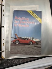Original 1984 1985  Chevrolet Corvette Parts & Catalogs and records receipts lot