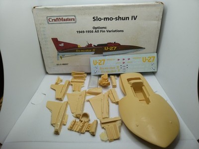 CraftMasters 1/48 Kit Slo-Mo-Shun IV. 1949 - 1956 All Fin Variations. Very Rare!