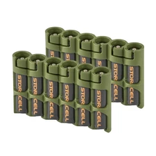 AAA Battery Storage Caddy Dispenser Pack of 2 - Holds 6 Batteries, Durable