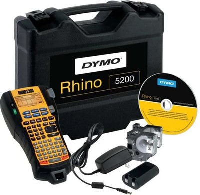 DYMO Rhino 5200 Etikettendrucker Industrie Thermodruck 19mm Koffer