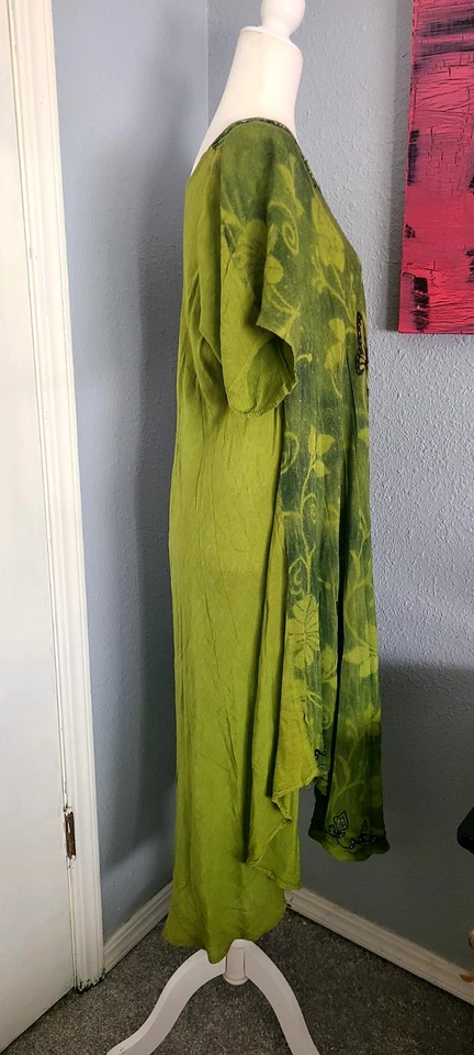 Зеленое богемное платье бабочки Zuriet By Hans - Изображение 4 из 4