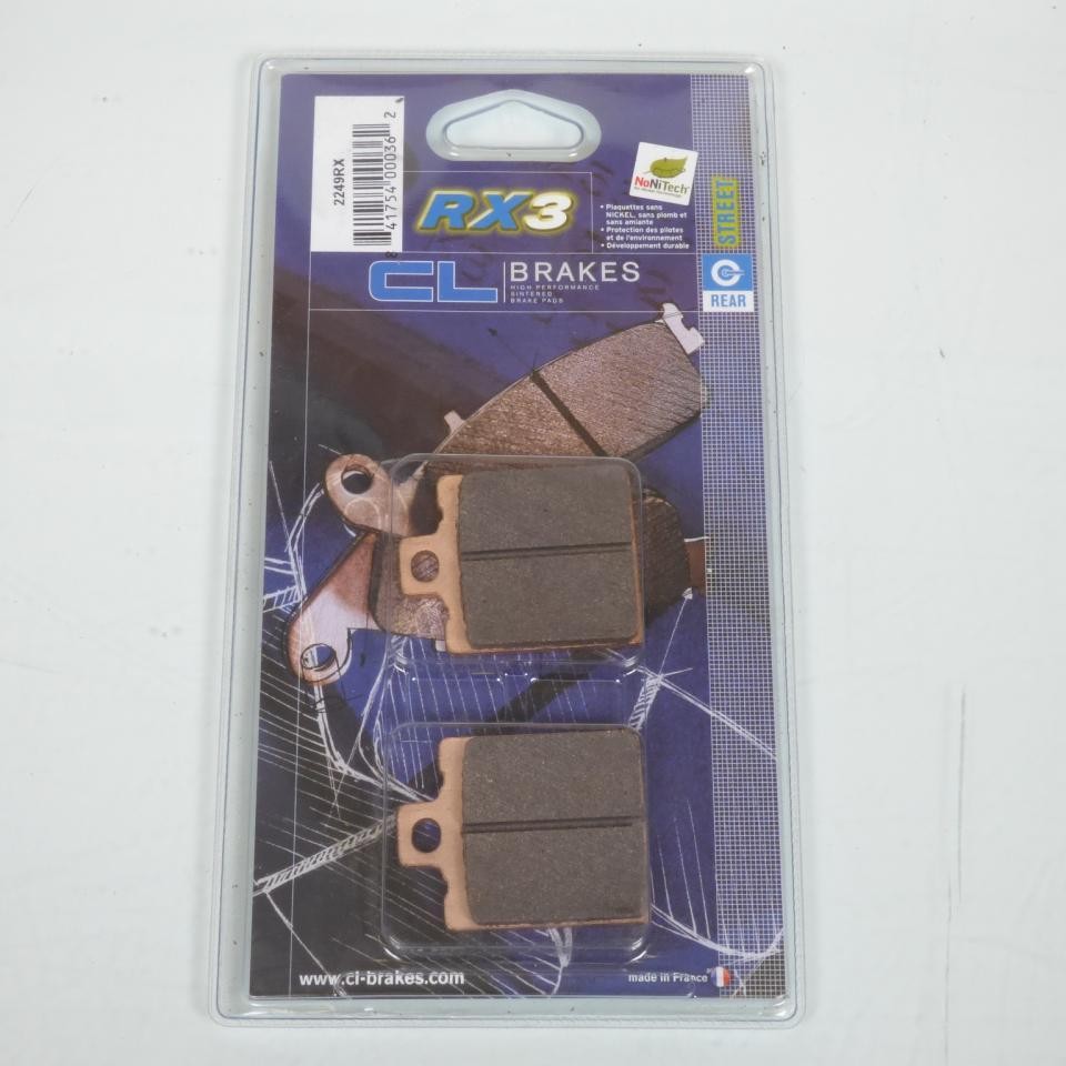 Plaquette de frein CL BRAKES pour Keeway 125 X ray 2007-2020 métal fritté