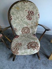 Ercol rocking chair Mid Century Modern Antique Genuine Cushions Mint Condition