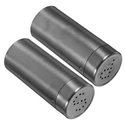 2 Pcs Pfefferstreuer Gewürzbehälter Salzstreuer Gewürzstreuer Aus Metall