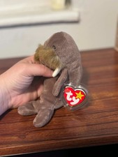 JOLLY THE JOLLY WALRUS TY BEANIE BABY-RARE-RETIRED 1996 MINT TAG ERRORS NEW