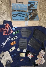RARE Used Vintage Eldon 1/32 Scale 60's Slot Car Sebring Enduro Penneys race set