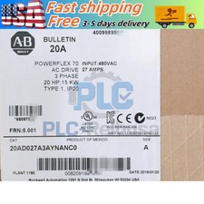 20AD027A3AYNANC0 New AB PowerFlex 70 AC Drive 27 A at 20 Hp 20A US Free Tax