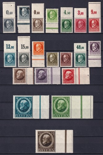 Bayern Nr. 94 II A - 115 A ** meist mit Rand + LF ´226