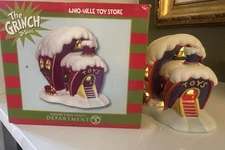 Who-Ville TOY SHOP Department 56 DR SEUSS The Grinch Christmas Village Toy Store