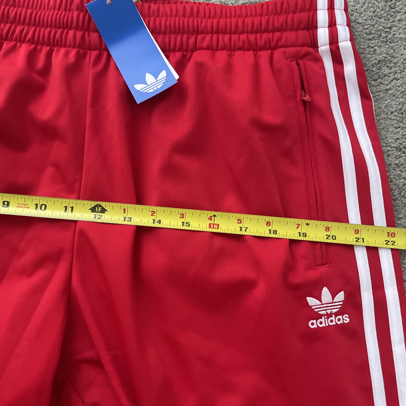 ADIDAS Original Firebird  Track Pants Men’s XL IJ7057 Red White Zip Pockets NWT