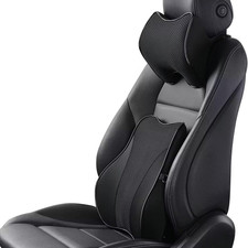 Lumbar Support And Car Neck Pillow For Office Chair And Car Seat Softness Memor