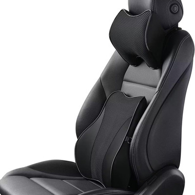 Lumbar Support and Car Neck Pillow for Office Chair and Car Seat ，Softness Memor