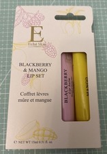 Eclat Skin London Blackberry & Mango Lip Balm Set 2x 15ml, new, genuine