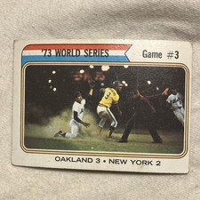 Topps 1974 '73 World Series Game 3 #474 Oakland A's/Mets Campaneris