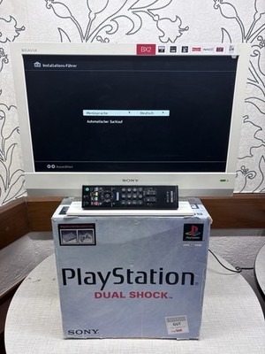 Sony PS1 Playstation 1 Konsole OVP Sony KDL-19BX200 TV HighEnd Broadcast Gaming 