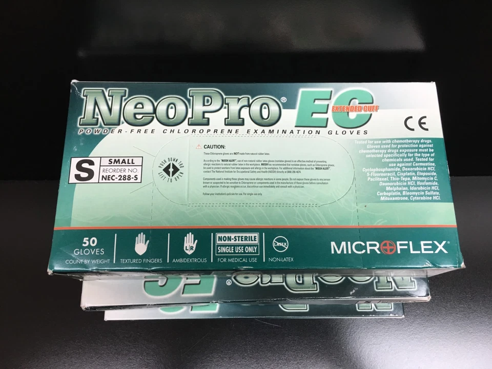 Microflex NeoPro Guantes de Examen Pequeños NEC-288-S Power Free Lote 3 PKS Foto 2 de 4