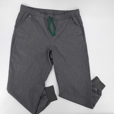 FIGS Scrub Pants Mens XL Gray Technical Collection Jogger Elastic Cuff Medical