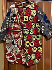 Grass Fields The African Shop African print Tunic Top size 18