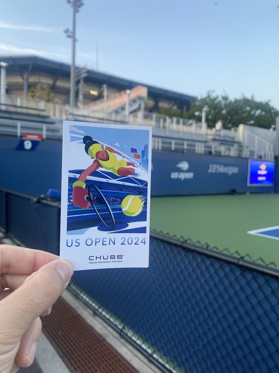US OPEN 2024 Magnet Chubb Tennis Stadium New York Racquet Ball Art