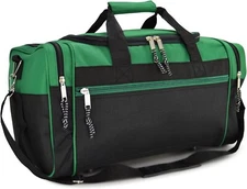 21" Blank Sports Duffle Bag Gym Bag Travel Duffel Adjustable Strap in Green