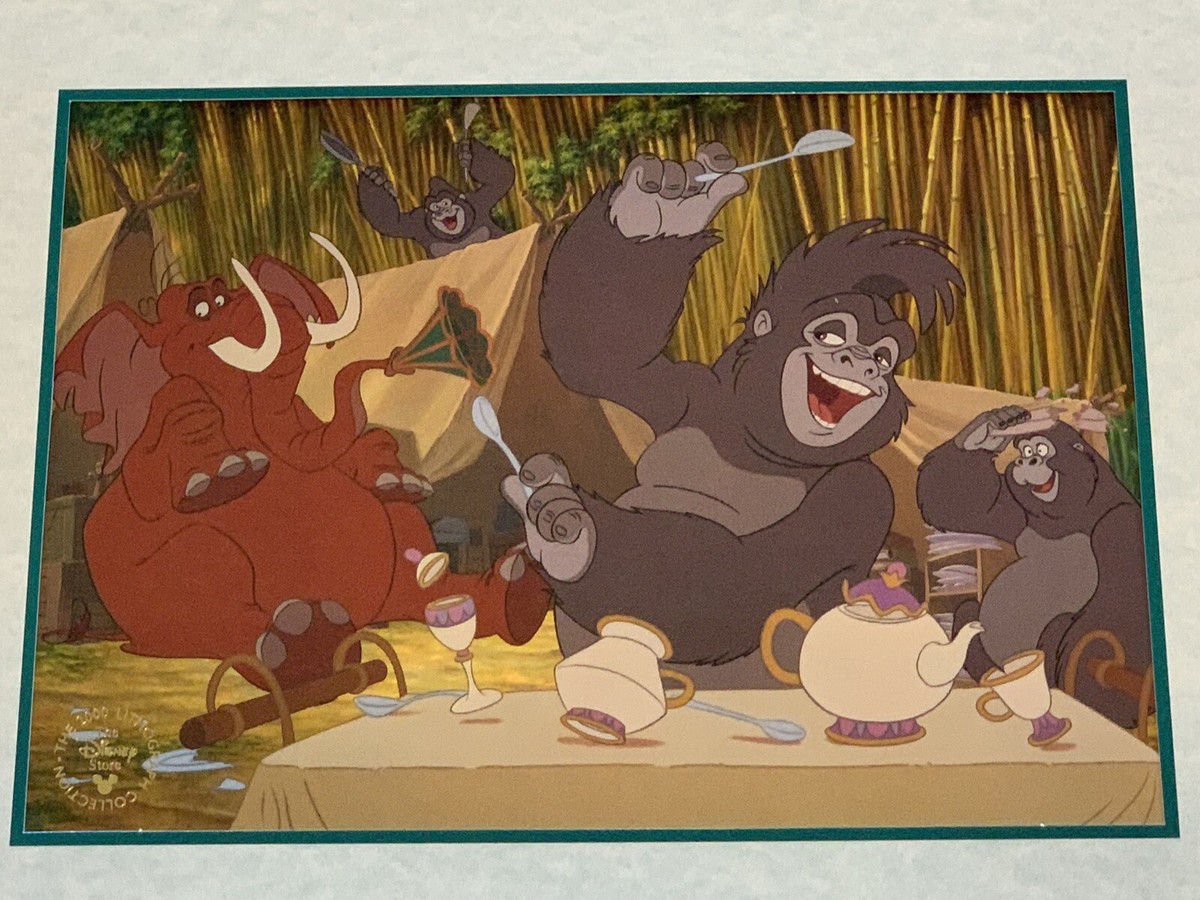 NEW WALT DISNEY TARZAN 2000 VINTAGE EXCLUSIVE LITHOGRAPH PICTURE