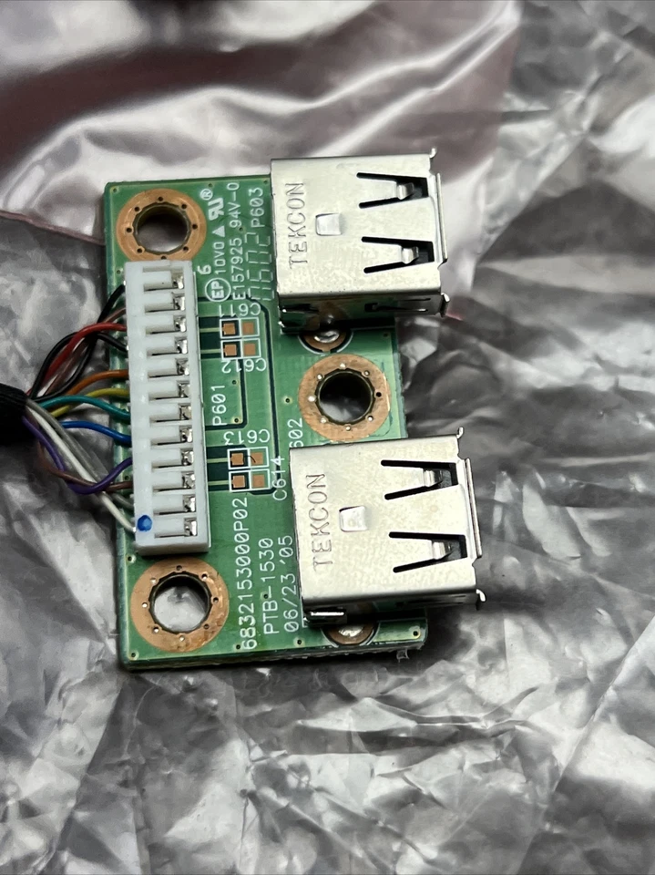 Placa de fuente de alimentación Dell 1907FPT PTB-1651, placa principal PTB-1649, puerto USB PTB-1530 Foto 2 de 4