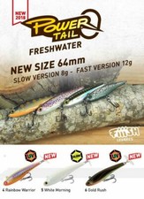 Fiiish Power Tail 64mm. Pesca, Wobbler, Esca ,Cavedano, Artificiale, Trote, Duro