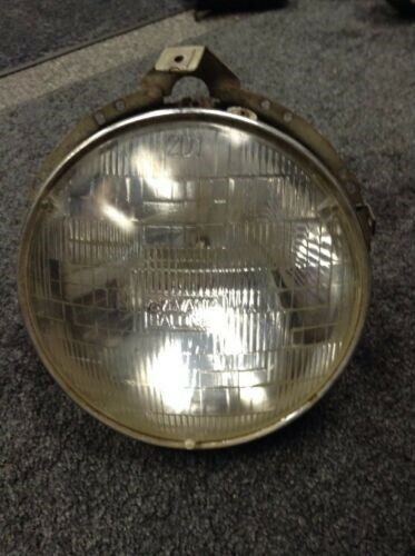 Porsche 914 Sylvania SB34 Halogen Headlight Gray Bucket W/Headlight Ring 2D1 - Picture 1 of 9