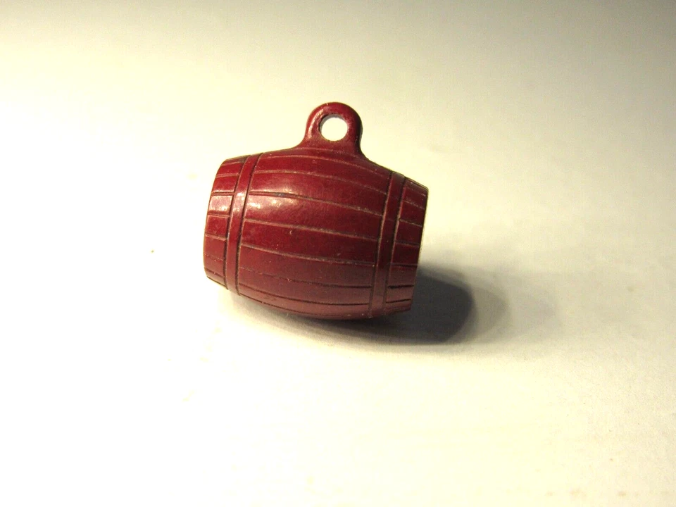 Vintage Barrels Of Luck From Old Kentucky  Button Charm plastic - Bakelite? #F2 - Image 2 of 4