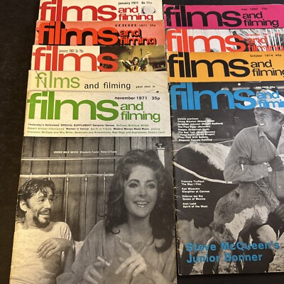 Lot of 9 - Films and Filming Magazine (1963-1980) #FLM-L2