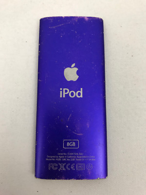 iPod Nano 4th Generation 8gb A1285 Purple - Audio Issue - As Is