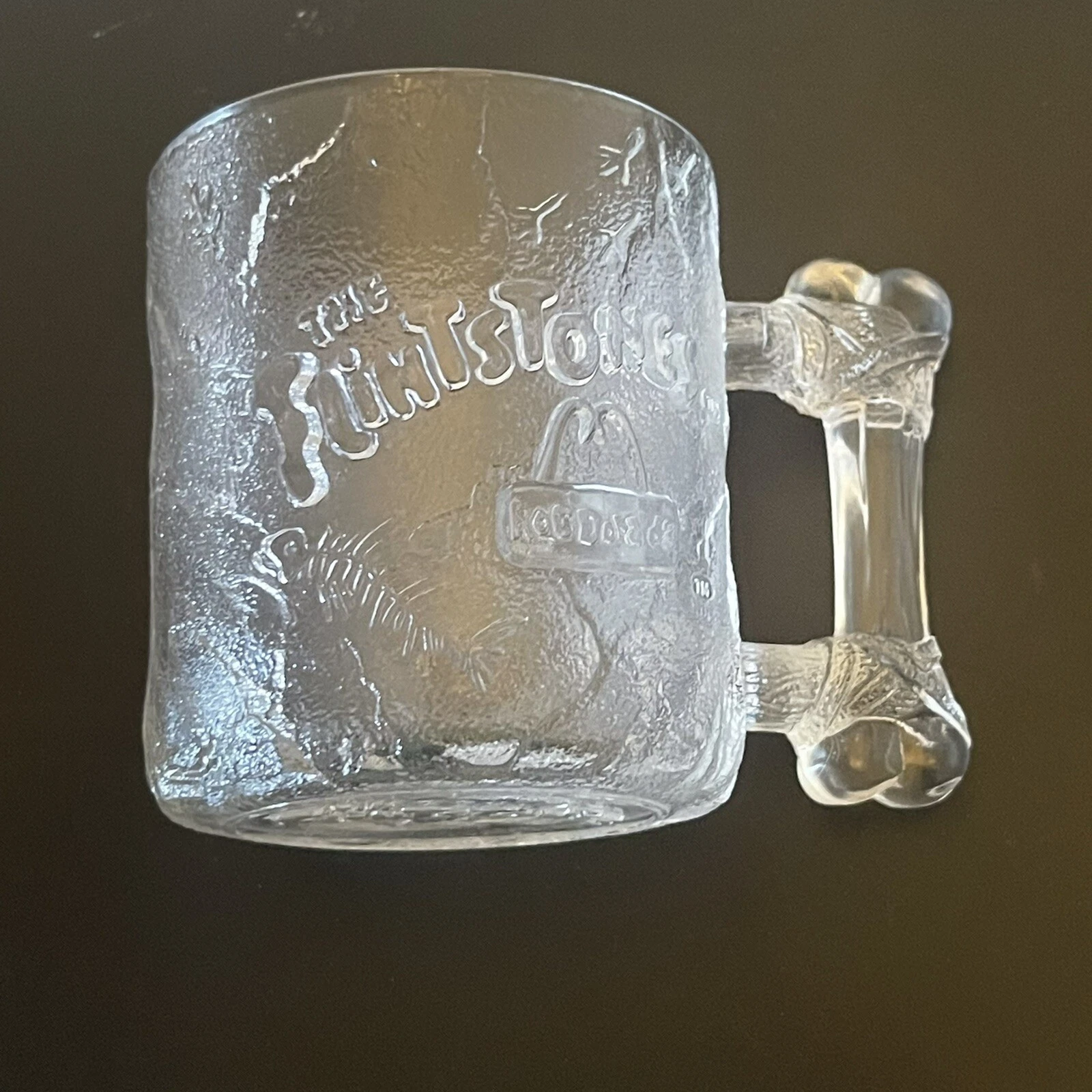 Vintage McDonalds Flintstones Pre Dawn Glass Mug Cup RocDonalds 1993