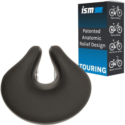 ISM PL 1.1 Road Bicycle Saddle / Seat Black - Chromoly Rails OPEN