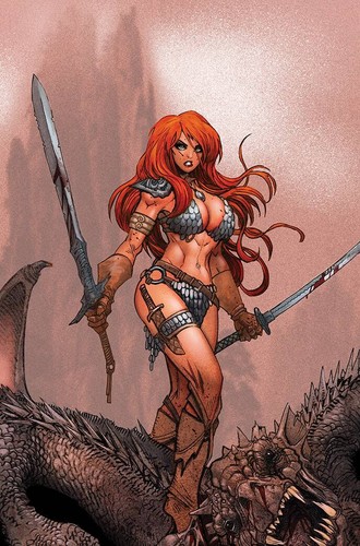 INVINCIBLE RED SONJA 1 1:21 MORITAT RETAILER INCENTIVE VIRGIN COLOR VARIANT NM