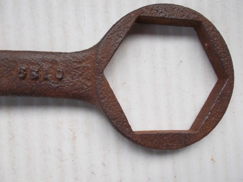 Vintage Large Antique box end wagon / buggy / box wrench 13 1/4" long - Picture 2 of 3