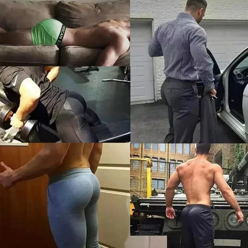 Men Padded Butt Lifter Hip Enhancer Body Shaper Shorts Fake Ass Underwear Briefs - Image 3 of 4